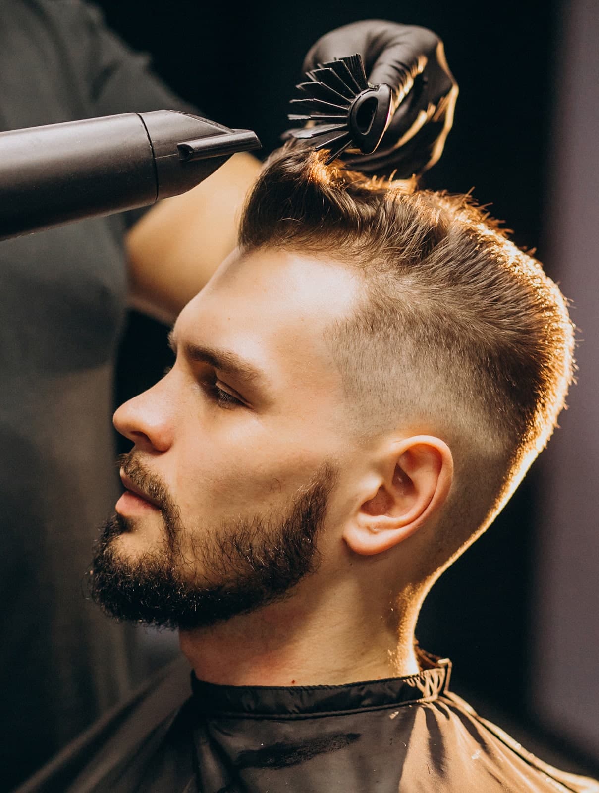 Photo d'une réalisation de coupe de cheveux